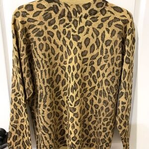 Anthropologie NEK by Beth Bowley Leopard Cheetah Sweater